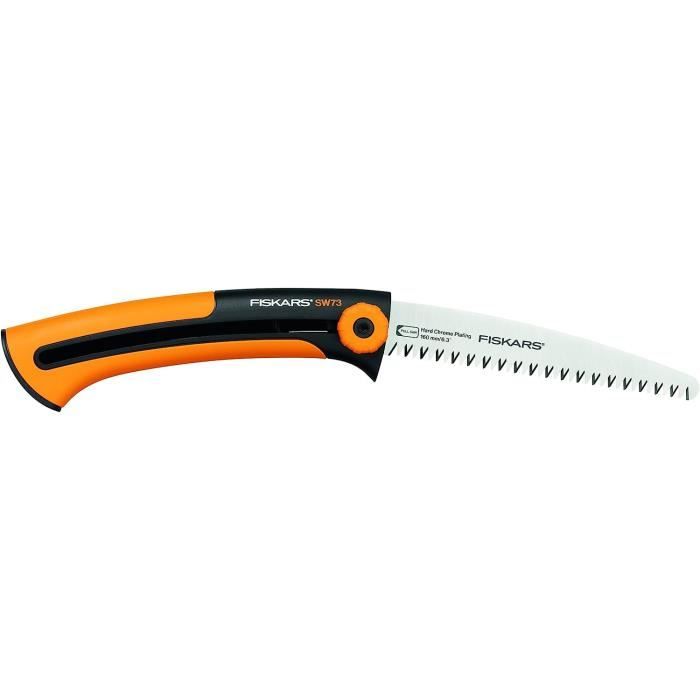 Scie à Élaguer FLORA GUARD 25cm - Lame Acier SK5 - Dents 3D - Poignée Ergonomique - Pour Jardin Et Camping