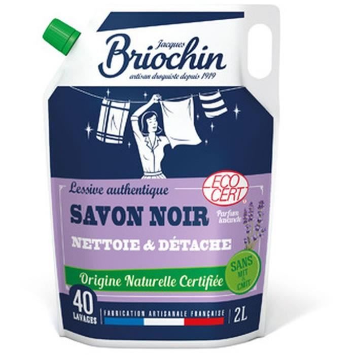 JACQUES BRIOCHIN : Recharge lessive liquide savon noir lavande 40