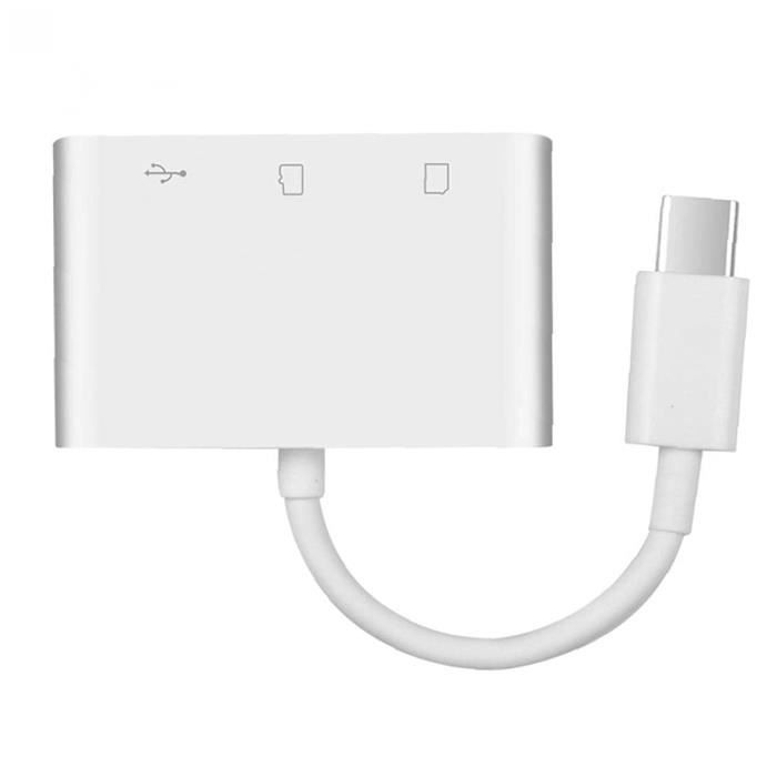 Usb to sd card reader type c 3 en 1 adaptateur de lecteur de carte