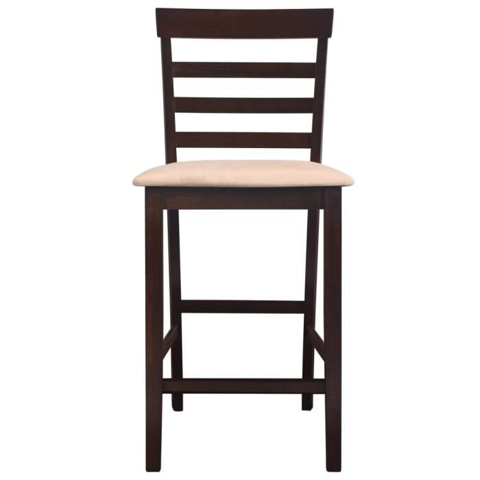 tabourets de bar style scandinave chaises de bar - fauteuil de bar marron - tissu