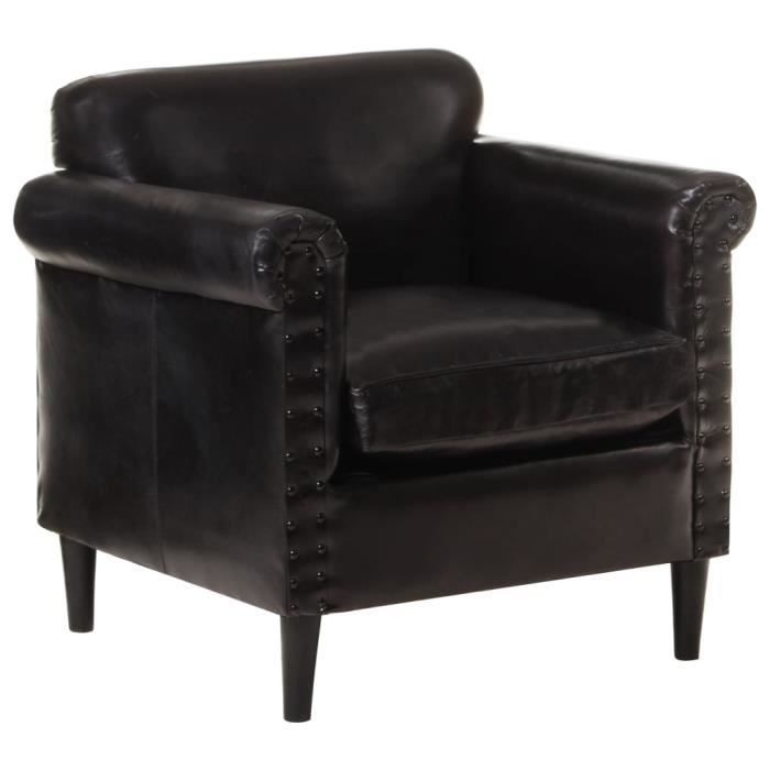 Eleanor Rigby Fauteuil club pivotant en cuir véritable City Cowboy - Canada
