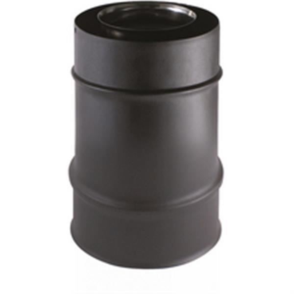 Isotip-joncoux Elément 330mm noir mat diamètre 80 125 Gamme APOLLO pellets concentrique Réf 851308