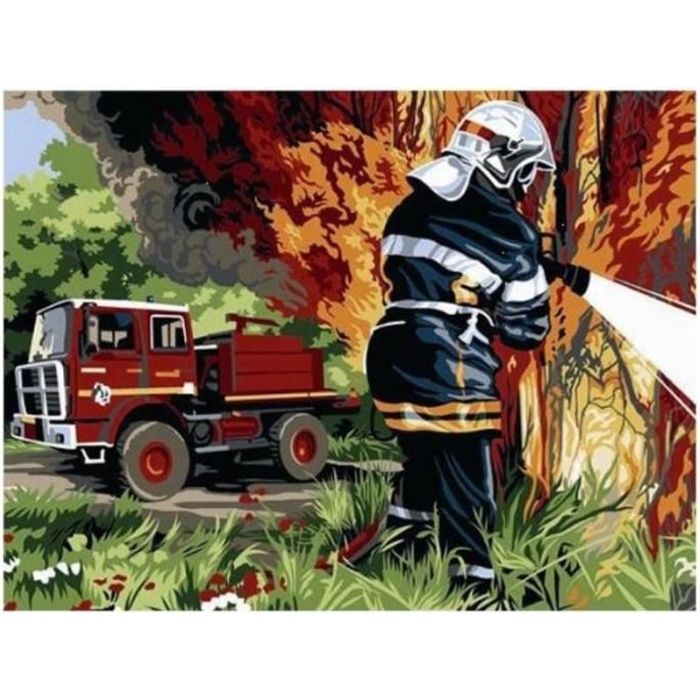 Canevas Pompier - 026