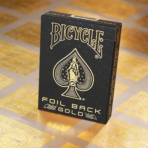 Foil Back Jeu de cartes Bicycle emerald gold Or Cdiscount