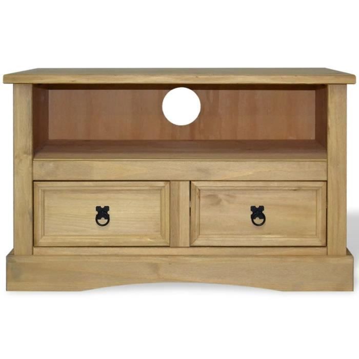 Gris Bois Corona buffet 4 tiroirs 1 portes effet vieilli ciré PIN Crème Blanc