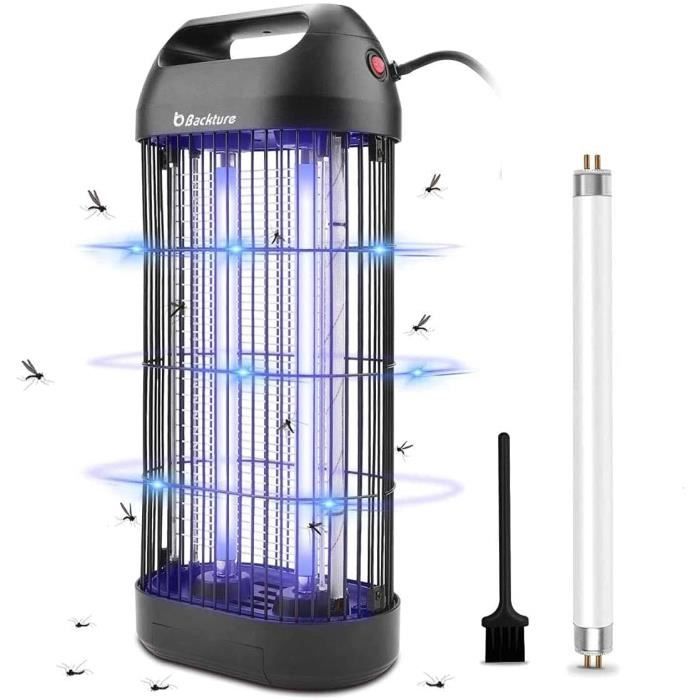 BACKTURE Lampe Anti Moustique, 18W UV LED Tue Mouches Efficace 80m² Piege  Insectes Electrique Interieur, Destructeur d' Insecte A278 - Cdiscount  Santé - Mieux vivre
