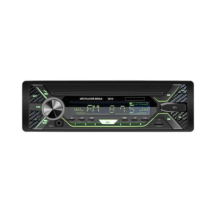 Autoradio Bluetooth Poste Voiture 240W ， Universel Mains Libres FM Radio pour Voiture avec Télécommande