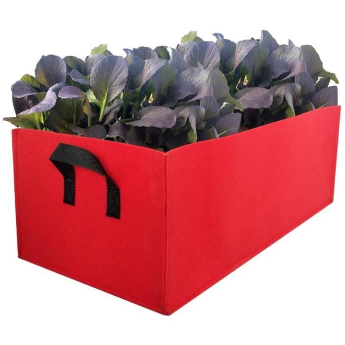 Sacs à Plantes Dhqkqg Lot De 6 Sacs De Plantation En Tissu Non Tissé - 12 L Pot Geotextile