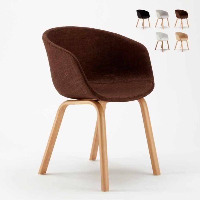 Chaise Bureau Design Scandinave Komoda Couleur Marron Achat Vente Chaise Soldes Sur Cdiscount Des Le 20 Janvier Cdiscount