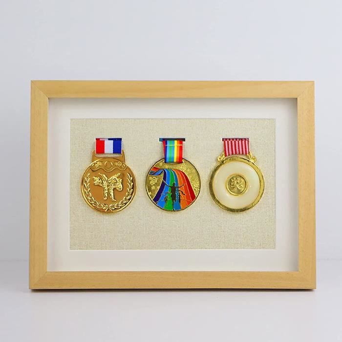 Cadre pour Afficher des médailles,Coffret Shadow Box pour médailles