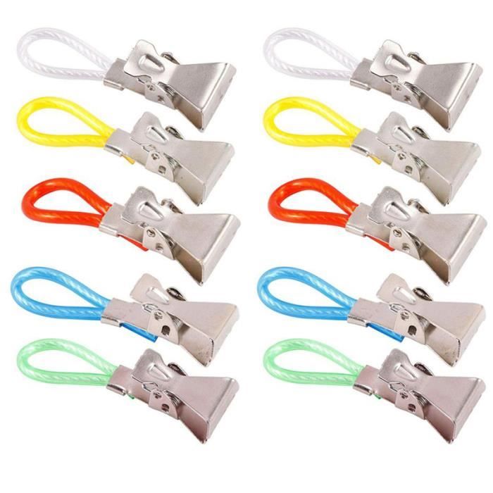 25 Pinces à Linge En Acier Inoxydable - Pour Serviette De Plage, Vêtements, Draps - Argent, 8,9 Cm