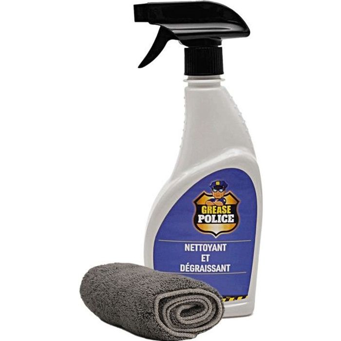 Grease Police 500 ml - Puissant Dégraissant et Nettoyant - Multi surface pour lutter contre les taches, la graisse et les saletés