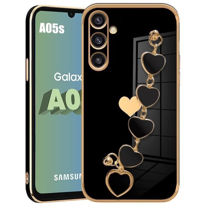 Coque Samsung Galaxy A05s 'Je Peux Pas J'ai Basket' - Housse Silicone Noire Anti-Choc, Personnalisée