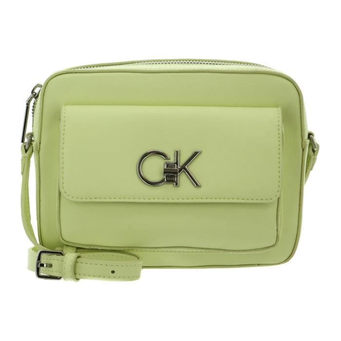 Calvin Klein ReLock Camera Bag With Flap Soft Lime [176920] sac à