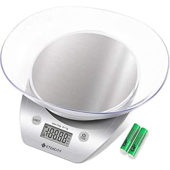 Balance de cuisine numérique 40 kg/1 g