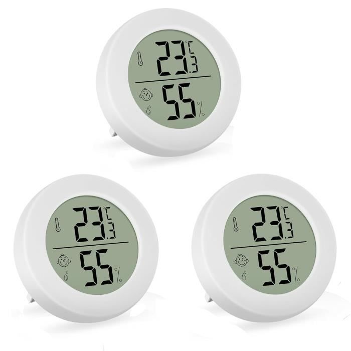 Thermomètre Hygromètre Mini Digital LCD Température Humidité Testeur Portable