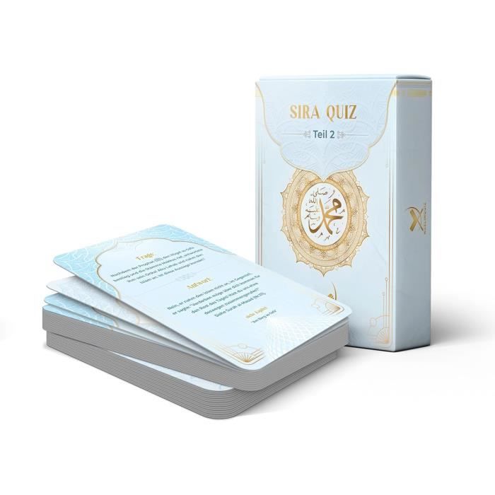 Jeu Islamique Cartes Quiz Prophète Muhammed Et Islam Cadeau Aïd (Partie 2) \U2013 Allemand[h3407