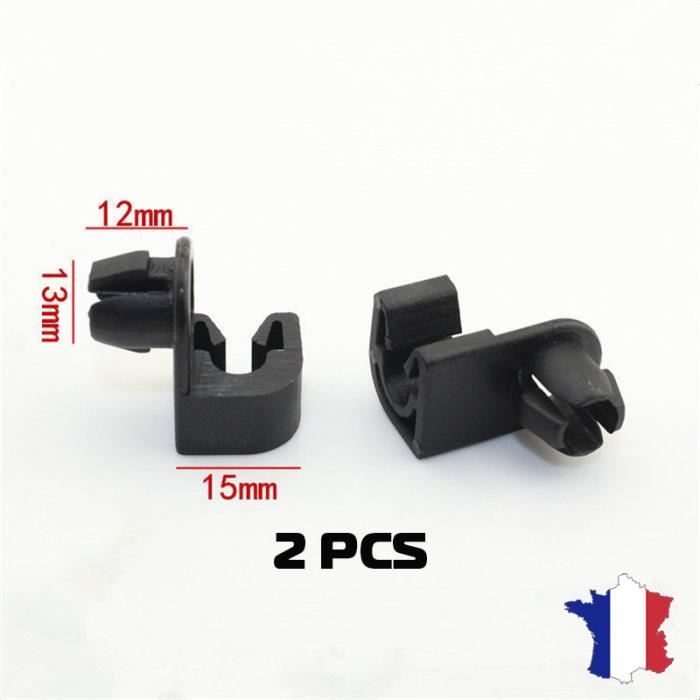 20 Pièces Clips Agrafe Support Maintien Barre Capot - Plastique Noir 792834 6992P3 - Compatible Voiture