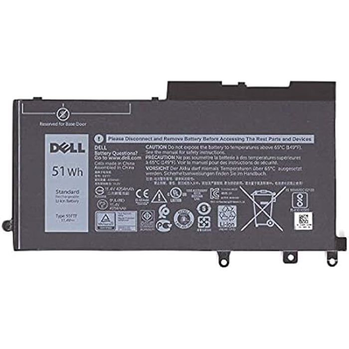 Batterie - DELL - 51WHR - Lithium Ion - 3 cellules - Accessoire compatible