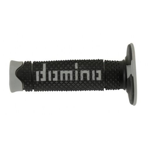 Paire de poignée Domino noire et grise A26041C5240A7-0 / DSH pour moto Ã˜22/24mm