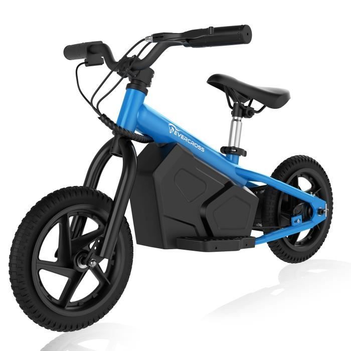 EVERCROSS EV06M Draisienne Électrique pour Enfant 3-6 ans, 4V 100W 15KM-H 2  Modes de Vitesse, pneus 12, Cadeau Bleu - Cdiscount Sport