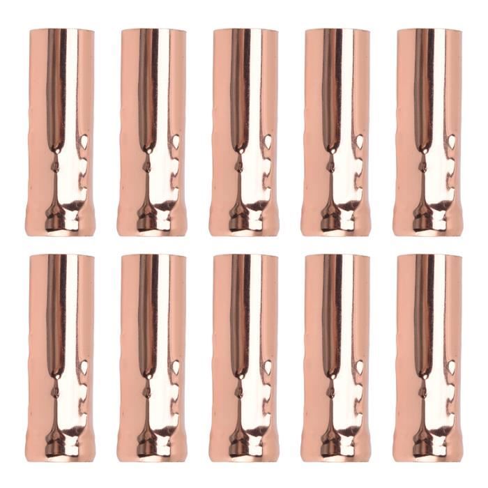 10 Pièces Manchon Support Lampe E14 Tube Métal Bougie Pour Lustres Et Éclairage