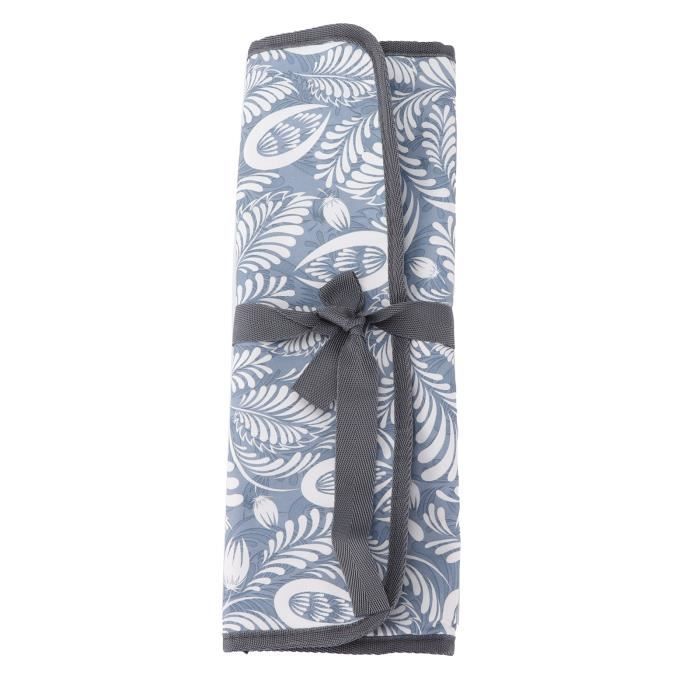 Sac De Rangement Asixx Pour Artisanat, Aiguilles à Tricoter Ou Maquillage - Tissu Coton Et Lin - Motif Fleur - 44x14x17 Cm