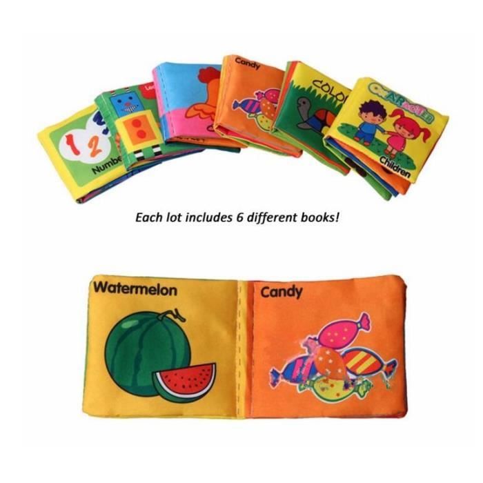 Bebe Jouets 6 Pcs Set Livres En Tissu Doux Bruissement Sonore Educatifs Poussette Hochet Nouveau Ne Lit Bebe Jouets 0 12 Mes Cdiscount Librairie Bebe Jouets 6 Pcs Set Livres En Tissu Doux Bruissement Sonore Educatifs Poussette Hochet Nouveau Ne Lit Bebe Jouets 0 12 Mes Cdiscount Librairie