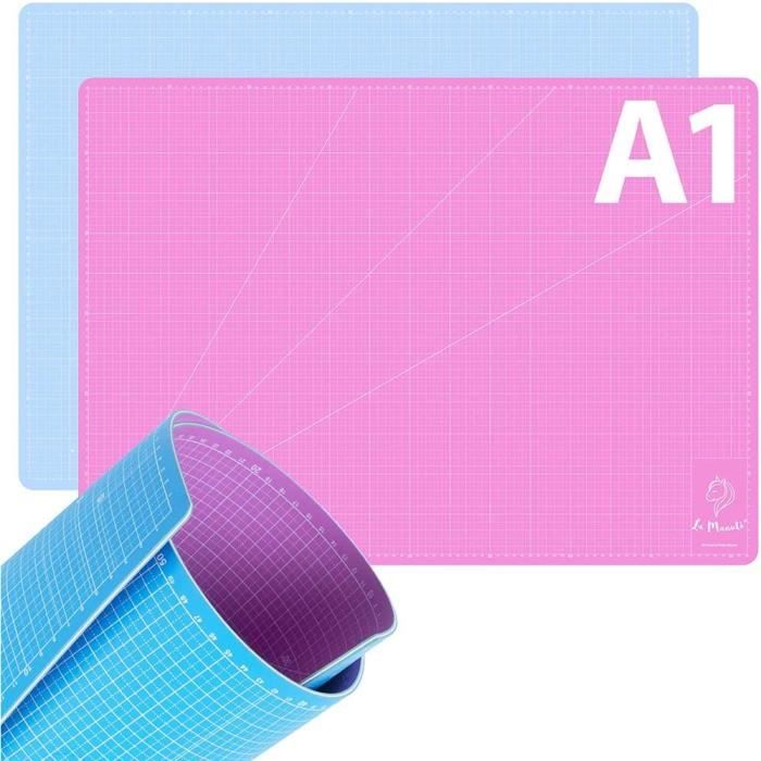 Tapis De Découpe Double Face Ansio A5 - Autocicatrisant 5 Couches - Métrique Et Impérial