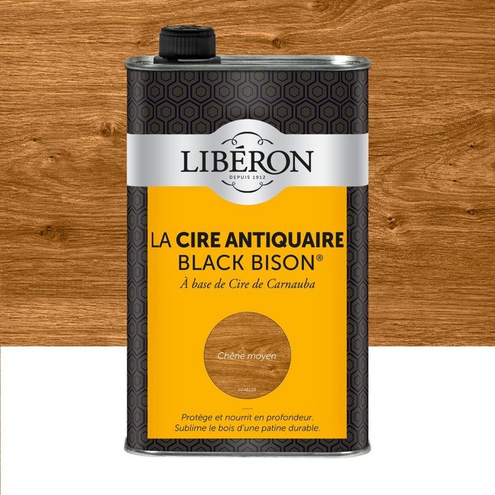 Cire antiquaire Black Bison® Liquide - LIBERON - Chêne moyen - 1L Cire antiquaire Black Bison® Liquide - LIBERON - Chêne moyen - 1L