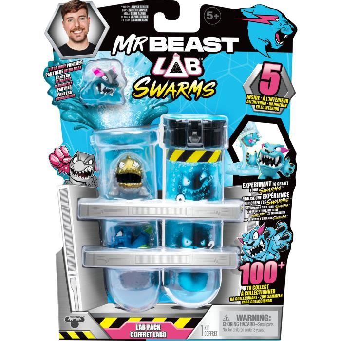 5 MINIS FIGURINES SWARMS MRBEAST LAB - vue 2