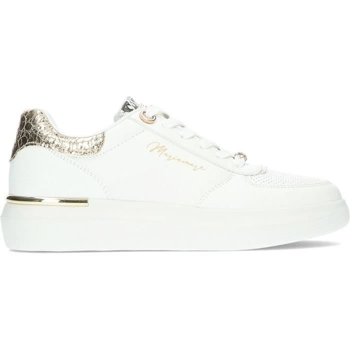 Baskets Femme MARIA MARE Cael W 68311 Blanche Lacets Confortable Blanche Cdiscount Chaussures