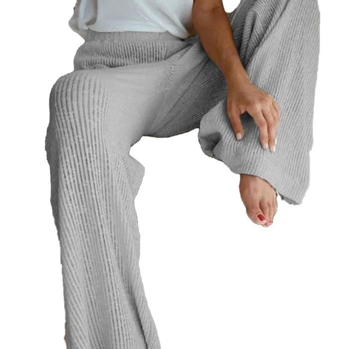 Lot De 2 Ensembles Pull Et Panton Jambes Larges Pour Femme - Automne Hiver, Taille Régulière