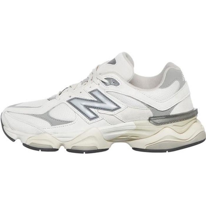 New Balance Basket New Balance U9060 - Réf. U9060-ECA - Blanc Gris - Tige en mesh cuir - Fermeture à lacets