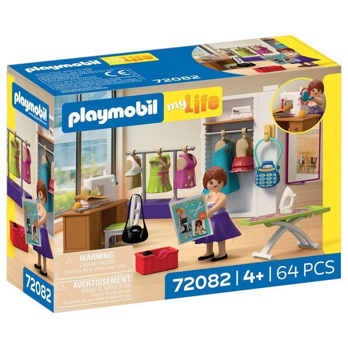 Playmobil 72082 Atelier de stylisme My Life Le shopping 64 pièces Dès 4 ans