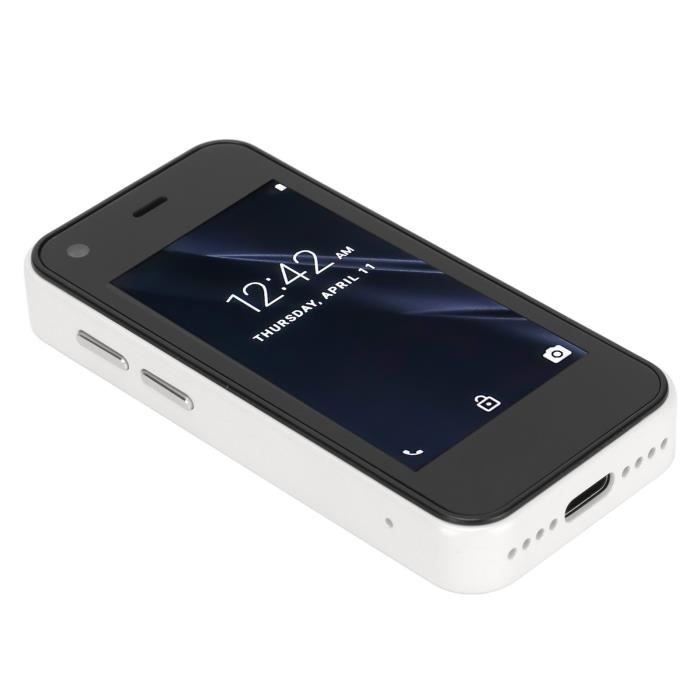 Smartphone SALALIS XS13 - Mini taille 2,5 pouces HD écran tactile - Blanc