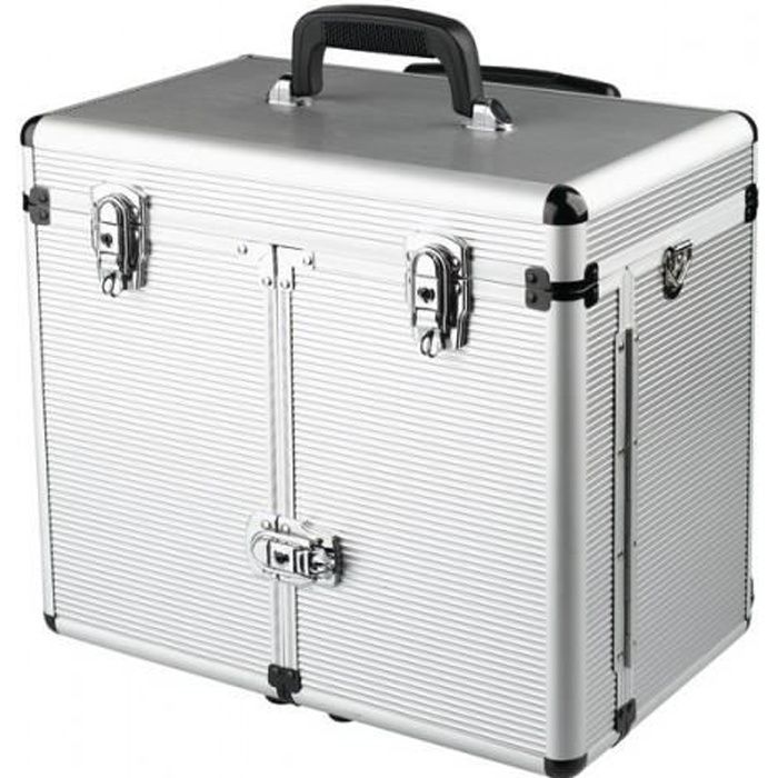 Valise en aluminium Noir Design carbone