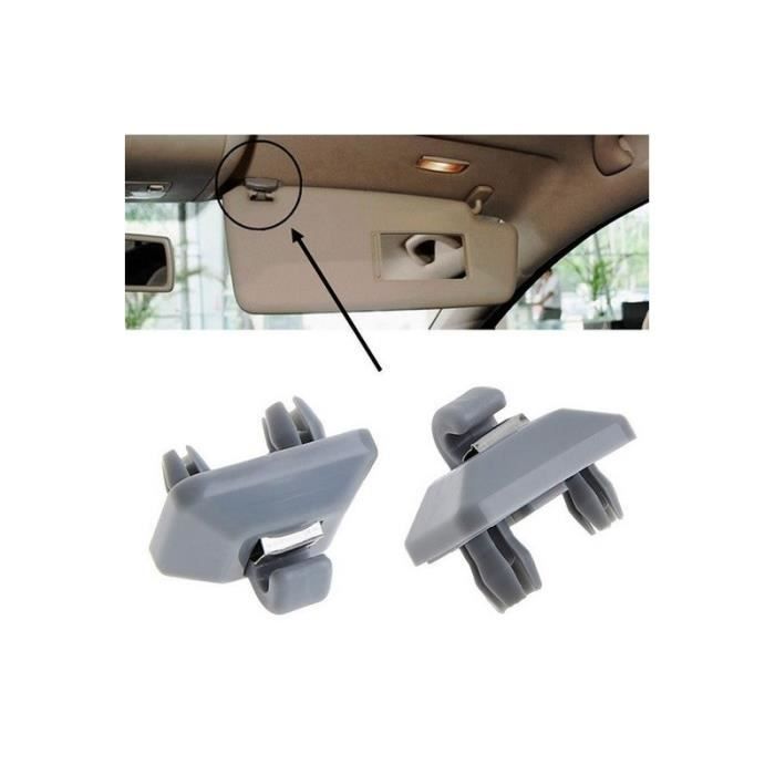 Support Pare-Soleil Intérieur Audi Original - Référence 8W0857562AEP5 - Couleur Lune Argent