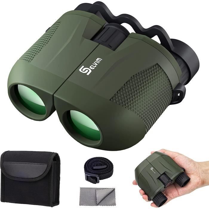 Jumelles compactes haute puissance 10 x 25 pour observation des oiseaux