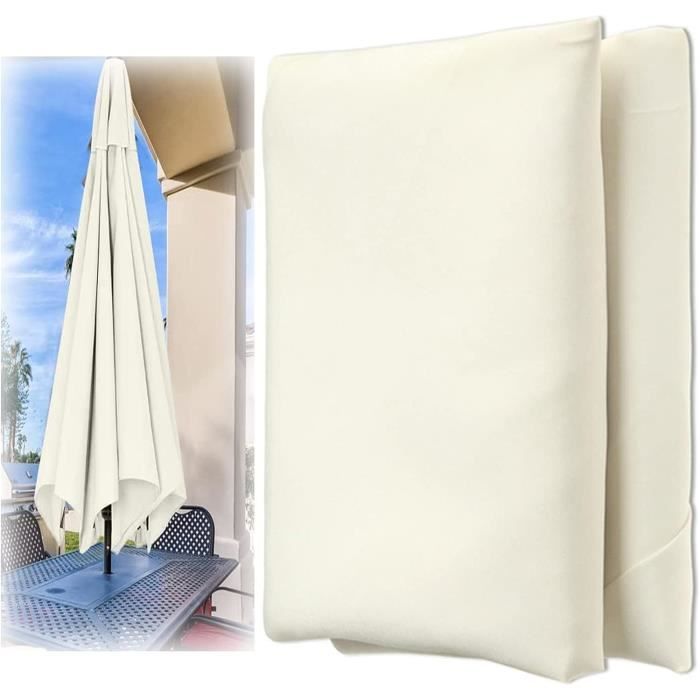 Toile De Remplacement Pour Parasol – 6 Ou 8 Baleines – Tailles 2,7m à 3,0m – Polyester épais, Anti-UV, Imperméable – Jardin, Terrasse, Plage