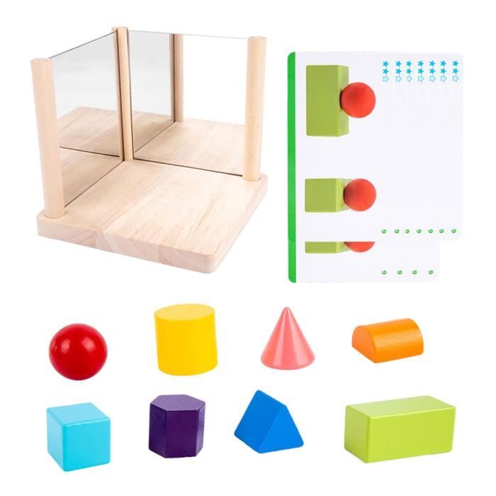 Meanju 8 Pièces Bricolage Miroir Couronne Princesse en Bois,Miroir en
