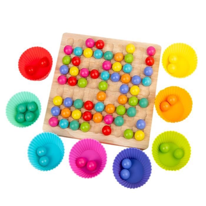Wholesale Jeu de triage des couleurs 50 pièces, Montessori, pour les  enfants, Clip d'entraînement, perles From m.alibaba.com