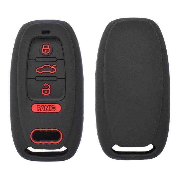 Clé De Rechange En Caoutchouc à 3 Boutons Pour Audi A3 A4 A5 A6 A8 Q7 Tt