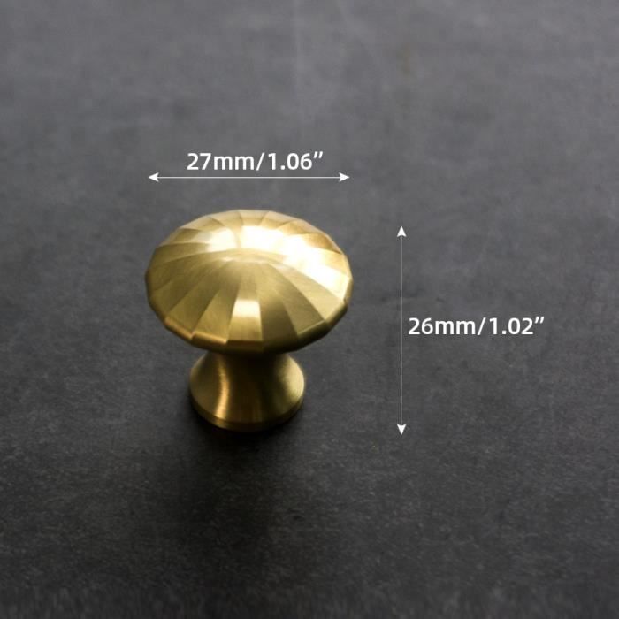 Lot De 6 Poignées De Placard Modernes En Alliage Zinc - Style Rétro Européen - Pour Porte, Tiroir, Meuble - Vis 22 Mm Incluses