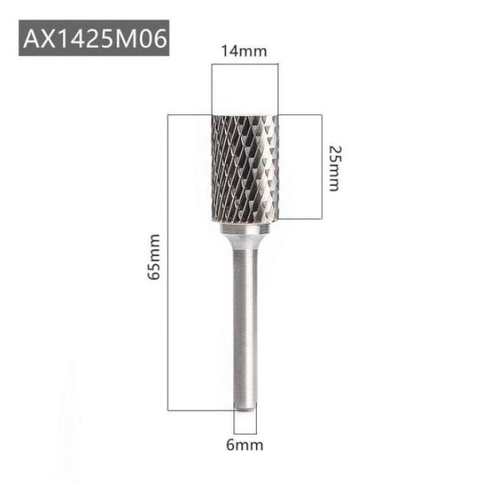 Forêt à Rainurer 6mm Carbure 2 Cannelures 90° Queue Droite - Uxcell, Neuf