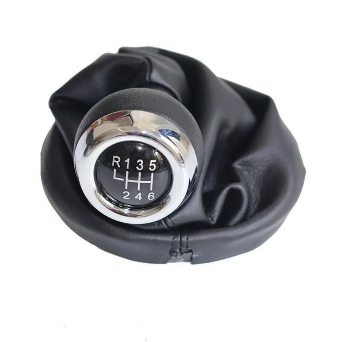 DX09395-6 speed set -Levier de changement de vitesse en Chrome et cuir ...