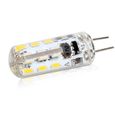 10X G4 Lampe LED 2W Energy-Saving LED Bulb 24 SMD 3014 Ampoule LED DC/AC12V Blanc Chaud 100-150LM [Classe énergétique A]-1
