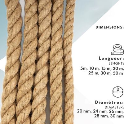Oneroomone Corde D'Escalade 8 Mm X 10 M – Polyester, 15 KN, Avec 2 Mousquetons – Pour Secours, Camping, Travail En Hauteur
