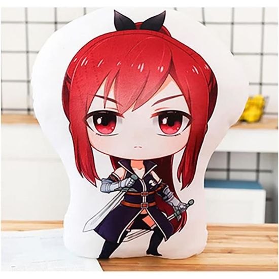Oreiller Anime Pour Fairy Tail Erza Scarlet Amateurs D Animation Doux Et Doux Pour Peau Peut Etre Utilise Pour Decoration u4358 Cdiscount Maison