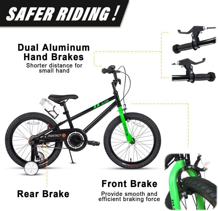 Vélo Enfant Glerc Fantacy 14-20 Pouces - Pour 2-14 Ans | Phares